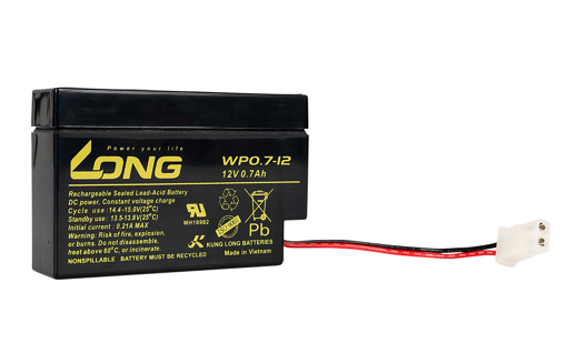 แบตเตอรี่แห้ง  LONG WP0.7-12 (12V0.7AH) สำหรับไฟฉุกเฉิน